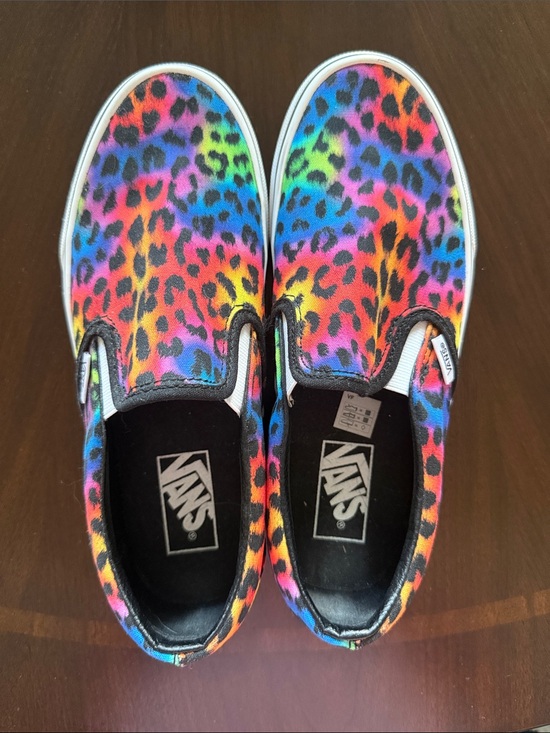 Vans Shoes - Vans Rainbow Leopard Slip-On Sneakers in Multicolor